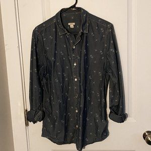 Fossil Casual Dark Blue Button-Down